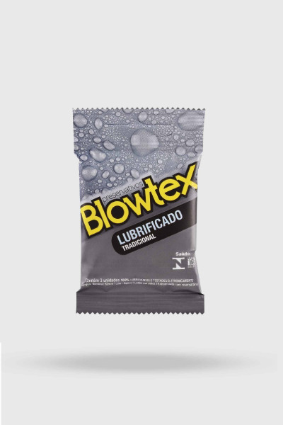 Preservativo Blowtex Lubrificado Tradicional - 3un
